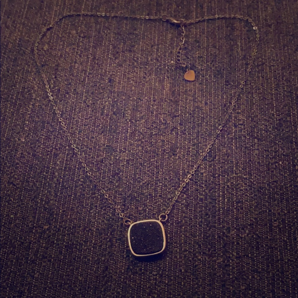 Black diamond necklace